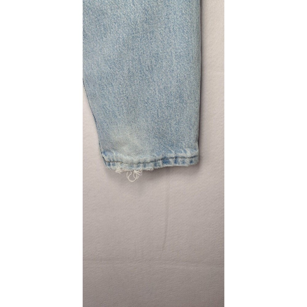 Chic Womens 12 23x26 Waist Blue Jeans Light Wash High Waist Tapered Leg Vintage - Picture 4 of 8